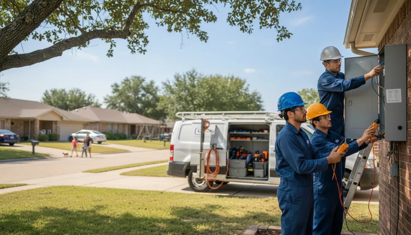Certified electrician providing emergency electrical services in Fittstown, OK